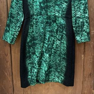 Oscar De La Renta Emerald Green Long Sleeve
